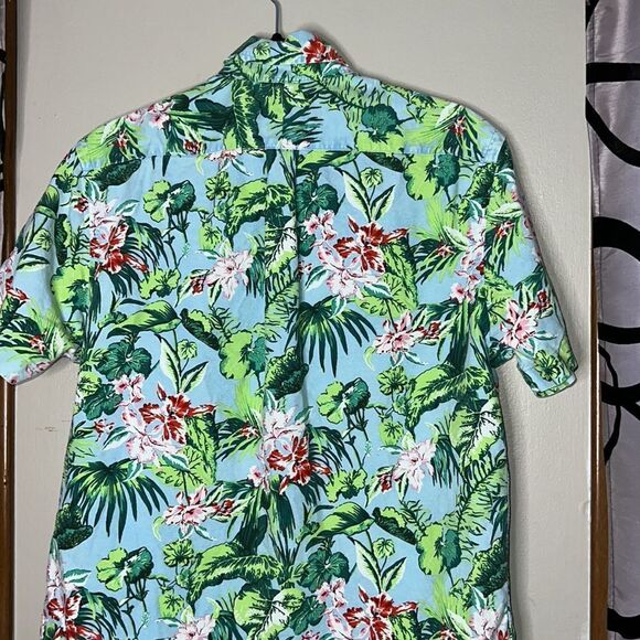 Mens Ralph Lauren Blue Label Tropical Button Down Shirt Size Medium - Picture 8 of 10